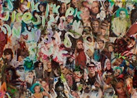 a collage of pictures of people